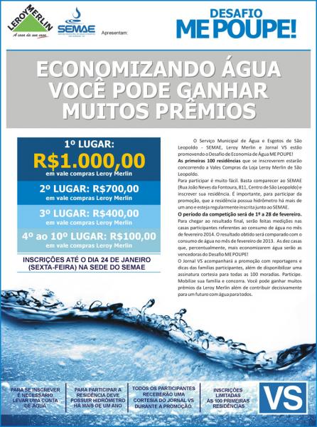 Campanha Ajudará A Reduzir O Desperdício De água